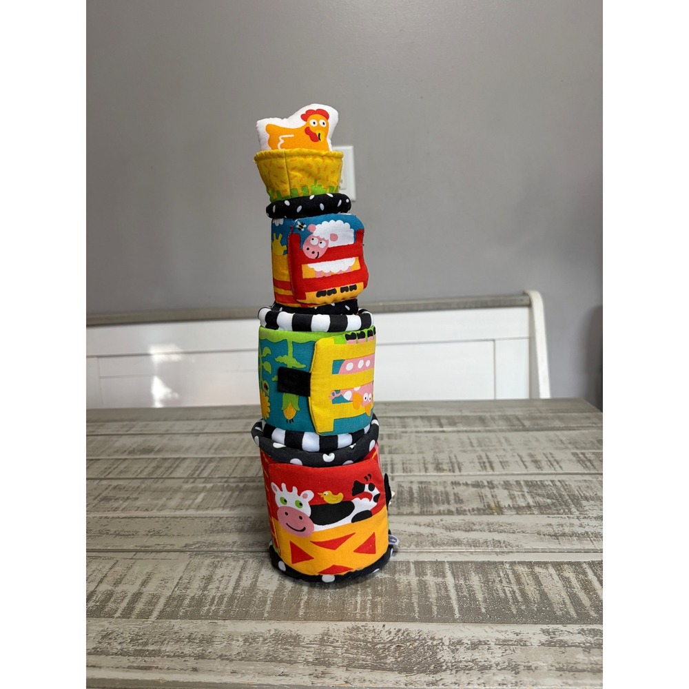 Manhattan Farm Animal Stacking Nesting Soft Blocks Toy Toddler Baby Educational